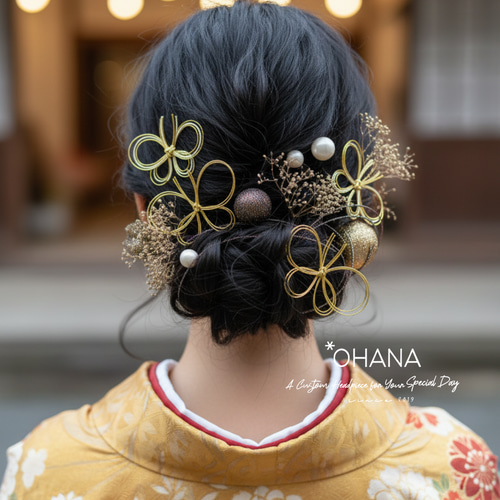 ちょい足しNo.68 ♡ 振袖髪飾り 鶴　蝶々 成人式髪飾り 特集掲載】鶴の髪飾り 鶴 成人式 振袖 卒業式 袴 結婚式 白無垢 色打掛