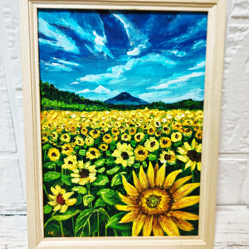 油絵 絵画 【ひまわり畑の富士山】 絵画 HR 通販 14715674 油絵 絵画 【ひまわり畑の富士山】 絵画 HR 通販 14715674