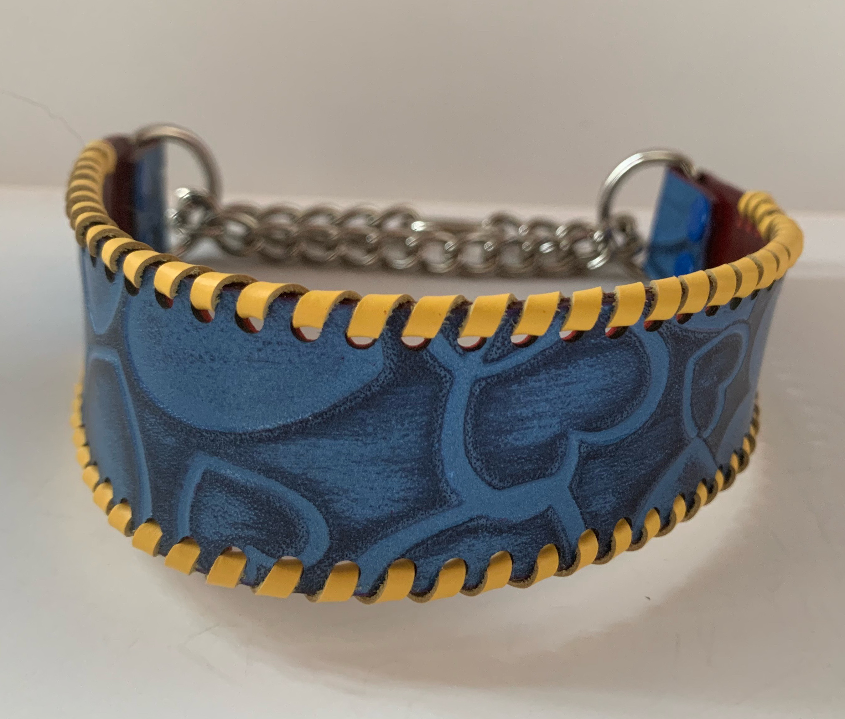 犬の本革ハーフチョークNo.148(中型犬)