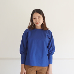 棉質打字機蝙蝠女衫（藍色） 第1張的照片