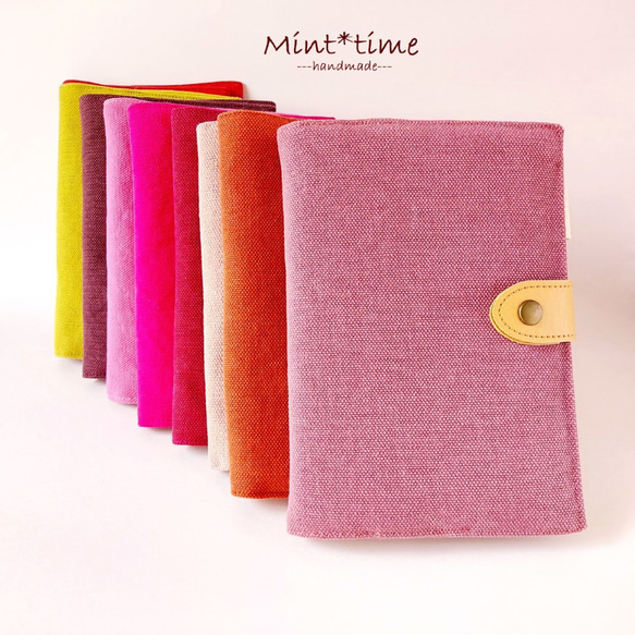 ほぼ日手帳カバー (オリジナル)留め具で開き防止 ペンホルダー付