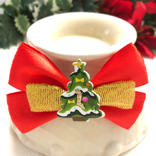 送料無料】クリスマスツリーリボン業務用チョーカー【28本セット