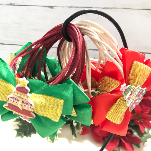 業務用フェルトトリミングチョーカー　スタイ　ふわキラクリスマス　Xmas180個 業務用トリミングチョーカー（フェルト、リボン） ペットサロン