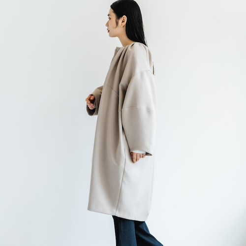 ✨専用✨2023年 ダイアグラム オーバーコクーンハーフコート ベージュ コクーンコート ベージュ sai 日本製 コート ストレスフリー 体型
