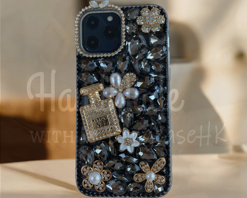 ラインストーン香水型iPhoneケース d6bebd80afb9bcd7d5edd2c081ada9