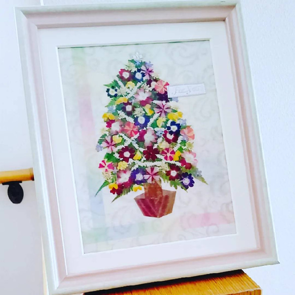 押し花作品♡クリスマスツリー アートフラワー AYA 通販 6575631