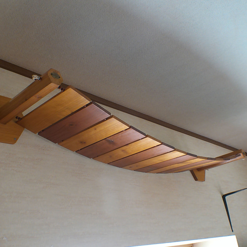 木製 ステップ キャットウォーク シンプル 吊り橋 シンプル 吊り橋