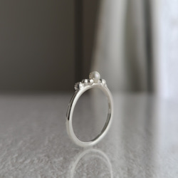 【Pearl ＋ Grains】RING / SV925 ≪送料無料≫ パール 秋冬 5枚目の画像