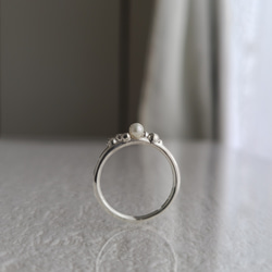 【Pearl ＋ Grains】RING / SV925 ≪送料無料≫ パール 秋冬 4枚目の画像