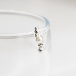 【Pearl ＋ Grains】Earcuff / SV925 ≪送料無料≫ KY-050C パール 秋冬 5枚目の画像