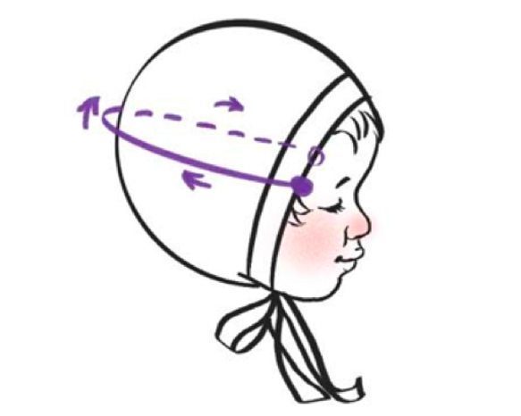 1～2歳 サイズ 極細メリノウールのボンネット (ソフトベージュ) ニット帽 ♡ 赤ちゃん帽 ♡ ベビー帽 10枚目の画像