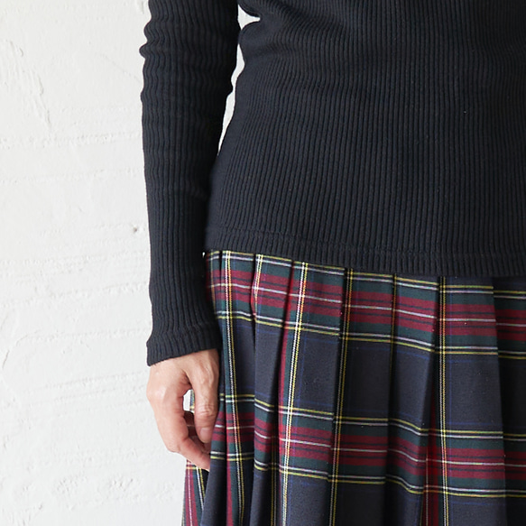 ﾓﾘﾉｶﾞｯｺｳ お得な3枚セットコットンハイネックテレコトップス (ホワイト&グレー&ブ｜ mg-th-set-03 20枚目の画像