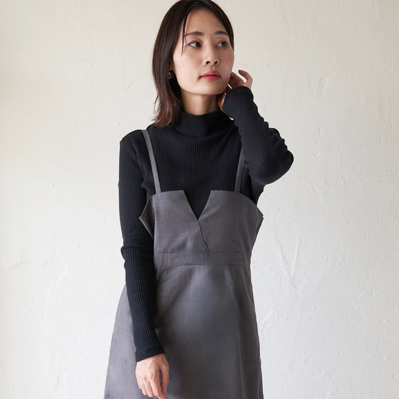 ﾓﾘﾉｶﾞｯｺｳ お得な3枚セットコットンハイネックテレコトップス (ホワイト&グレー&ブ｜ mg-th-set-03 11枚目の画像