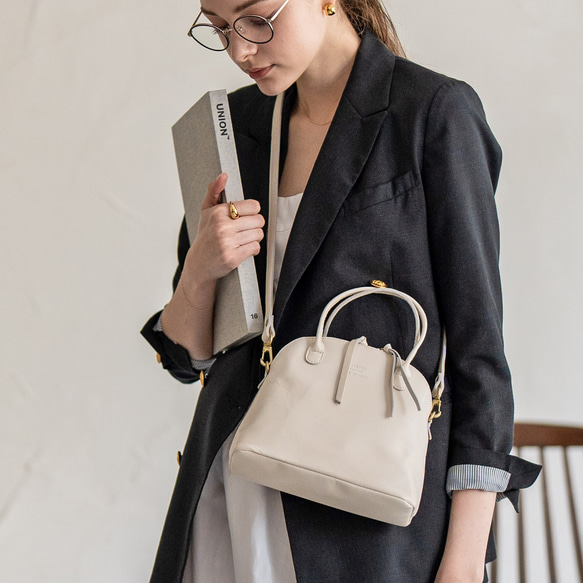 本革 2Way ショルダーバッグ ボストンバッグ 小さめ 軽量 Sサイズ