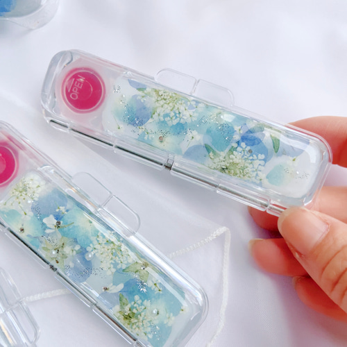 ❁.｡.:*:.｡.✽new 紫陽花の印鑑ケース.❁.｡.:*:.｡. はんこ