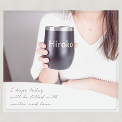 【名入れ無料】 タンブラー 名前入り ステンレス 蓋つき フタ マグカップ tumbler003-350ml 11枚目の画像