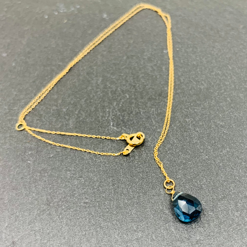 11月 誕生石 ロンドンブルートパーズ 天然石 トパーズ 14KGF