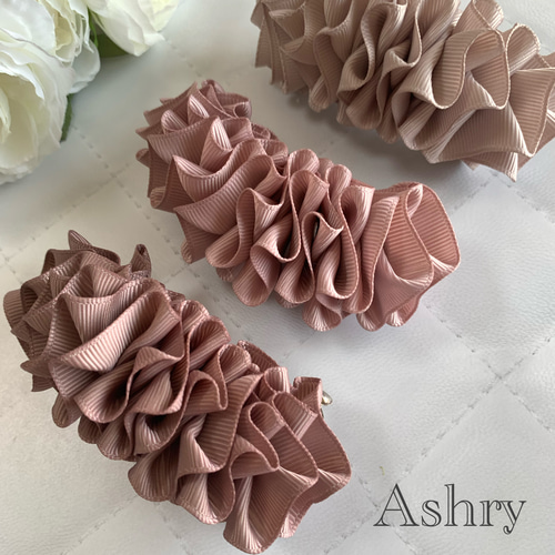 fitafita』ハンドメイド リボンシュシュ＆バレッタ 27点+2点