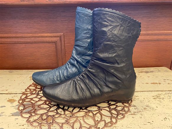 【アシオト】神戸の靴職人が作った♪超軽量・純国産レザー牛革ミドルブーツ(A3216) ファッション シューズ・靴 SKC1684414785(13000円)