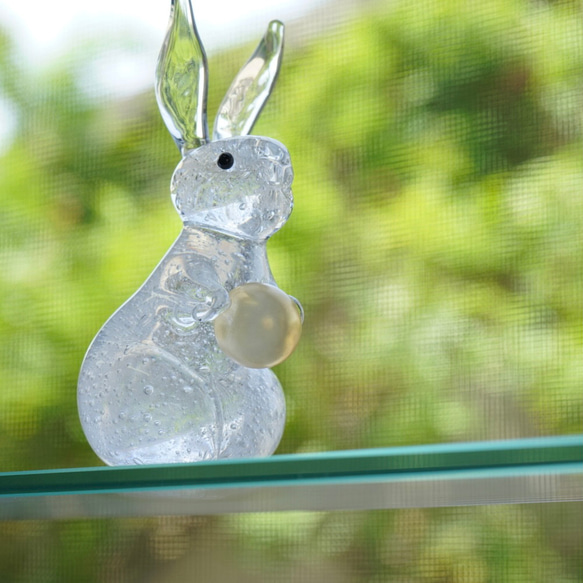 新到着 うさぎ 14719014 通販 ぐらすたTOMO その他置物 ガラスの置物 工芸品