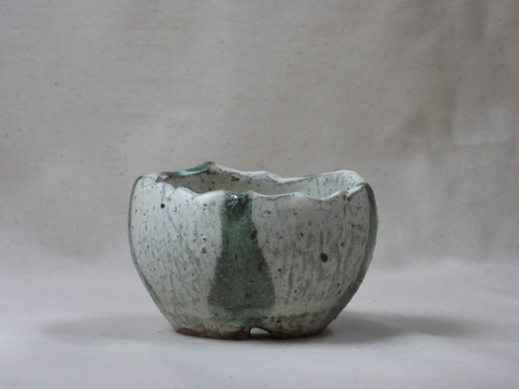 深緑陶製植木鉢 2枚目の画像