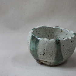 深緑陶製植木鉢 3枚目の画像
