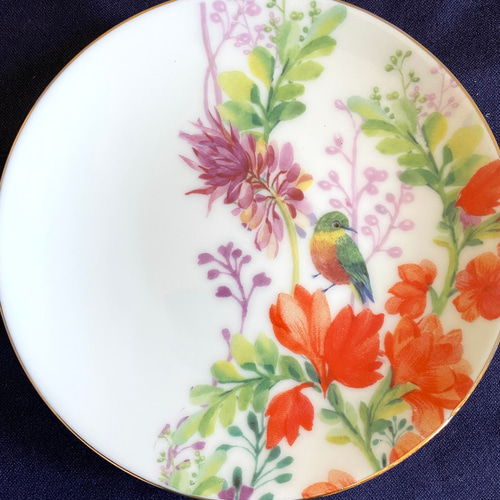 花と蝶と鳥の小皿・6枚セット 小盤子 Renon 的作品 14719227｜Creema