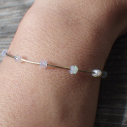 *14kgf*Opal Delight Gold Tube Bracelet オパール＆14カラットゴールドフィルド 12枚目の画像