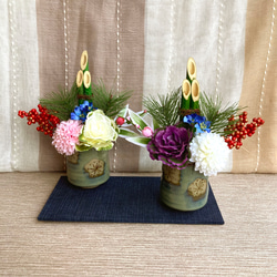 門松 正月アレンジ 新年飾り 小さい門松 正月飾り しめ縄 しめ飾り 造花 鏡餅 門松 正月アレンジ 新年飾り 小さい門松 正月飾り しめ縄