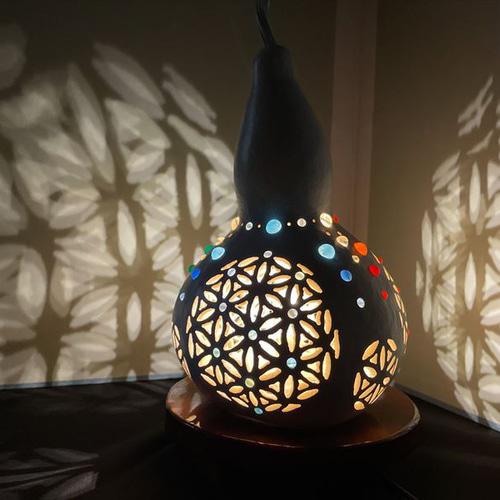 ひょうたんランプ《聖なる命の樹》 スタンドライト・テーブルランプ