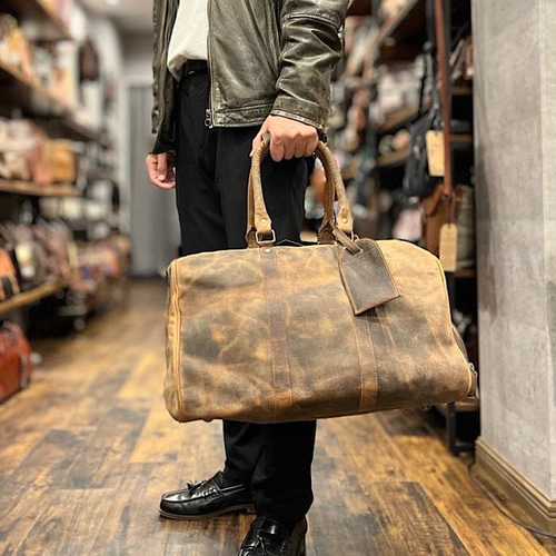 3way英国デザイン本革かばん サファリトラベラー-Buf ボストンバッグ