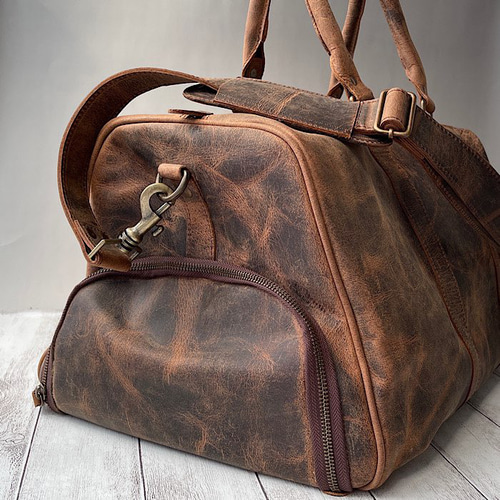 3way英国デザイン本革かばん サファリトラベラー-Buf ボストンバッグ