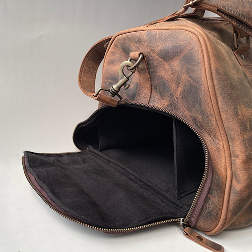 （匿名配送）雑誌safari 本革 ボストンバック　革製品　サファリラウンジ Haruf（ハルフ） レザーボストンバッグ メンズ 本革 レザーバッグ 斜