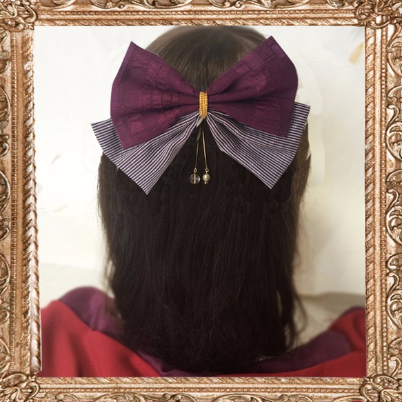 畢業典禮髮飾絲帶髮飾袴髮短鮑伯日式服裝大正羅馬少女的緞帶（優雅少女）[4種] 第2張的照片