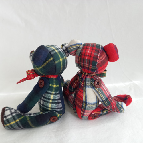 タータンチェックのテディベア* ぬいぐるみ 345.com 通販 14719619