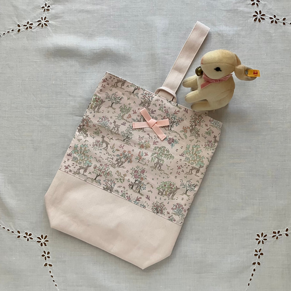 バンビ柄 リバティ＊エッタ シューズバッグ 上履き袋 usagi 通販  