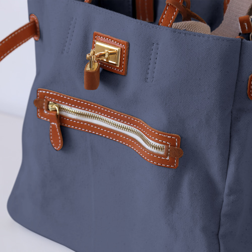 帆布×革の組み合わせ」手作りの2wayトートバッグラシックリュックサック ショルダーバッグ LEVAS（帆布と革） 通販｜Creema(クリーマ)  14719919