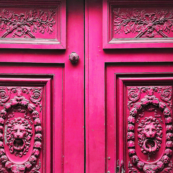 ゴージャス 扉 ピンク architecture door / インテリアポスター 海外アート /4409 8枚目の画像