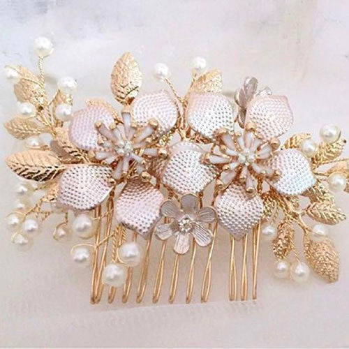 結婚式 ヘッドドレス ヘアアクセサリー ゴールド ウエディング ヘッドドレス フラワー ゴールド 花 髪飾り 花嫁
