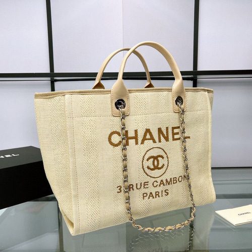 希少モデル VINTAGE CHANEL トートバッグ キャンバス地