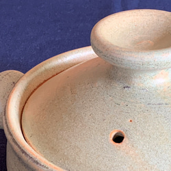 青銅釉土鍋・丸(一人用)　5号　耐熱陶器 7枚目の画像