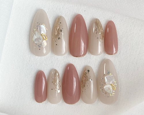 【016】ネイルチップ シンプルネイル ミラーネイル da086ee97ea0dbf65ef6aedc725893