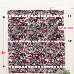 デジタルプリントdub fabric『 sankaku△earth』オックス生地JT001 10枚目の画像