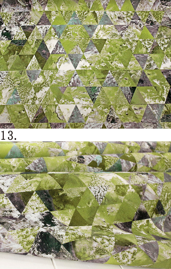 デジタルプリントdub fabric『 sankaku△earth』オックス生地JT001 7枚目の画像
