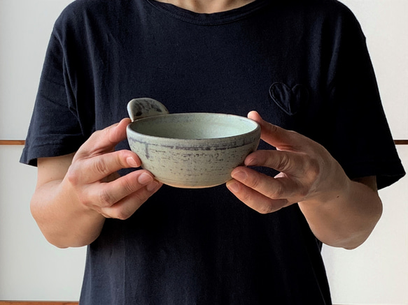 青銅釉とんすい　耐熱陶器　鍋取り鉢 5枚目の画像