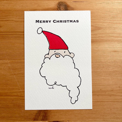 クリスマス】【ポストカード】絵本みたいなMerryMerry Christmas☆赤