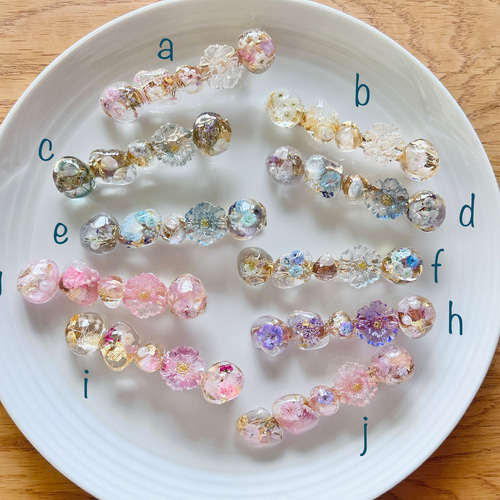 [ No. 070 ]レジン໒꒱· ゜花 ヘアゴム ヘアクリップ   セット 新作♡選べるドライフラワーのレジンヘアクリップ♡卒業式入学式発表会