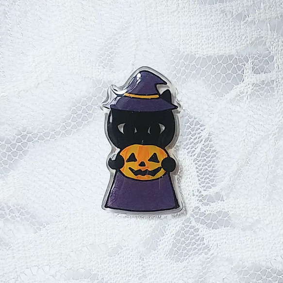 黒ねこさん ブローチ ハロウィン No. 83-22 ブローチ フラワー 通販