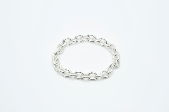 BG-007  Oval Chain Bracelet  L 1枚目の画像