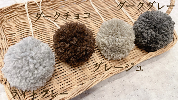 ポンポンベレー帽　ベレー帽　コットン100 ハンドメイド　ベビー　キッズ 9枚目の画像